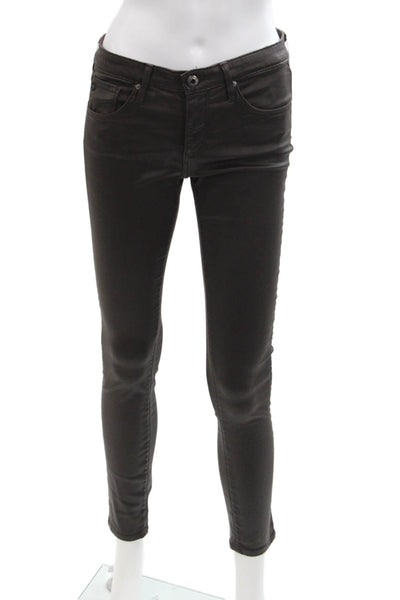AG Adriano Goldschmied Womens The Legging Ankle Pants Java Brown Size 26