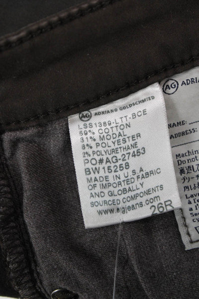 AG Adriano Goldschmied Womens The Legging Ankle Pants Java Brown Size 26