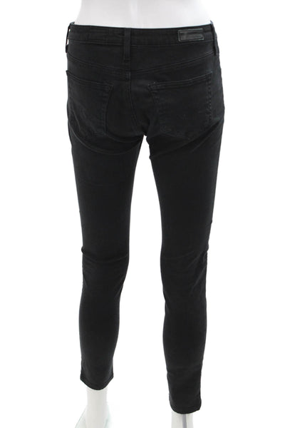 AG Adriano Goldschmied Womens The Leggings Skinny Ankle Pants Black Size 25