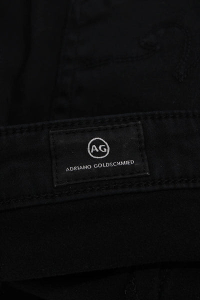 AG Adriano Goldschmied Womens The Leggings Skinny Ankle Pants Black Size 25