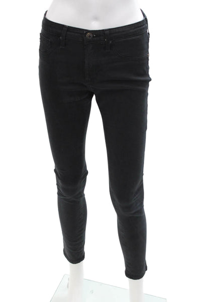 AG Adriano Goldschmied Womens The Legging Ankle Pants Black Size 26