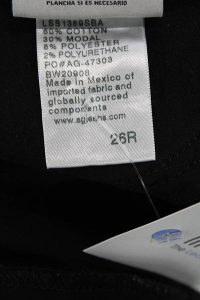 AG Adriano Goldschmied Womens The Legging Ankle Pants Black Size 26