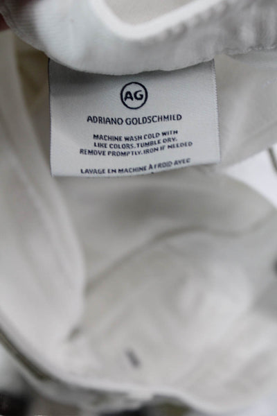 AG Adriano Goldschmied Women Ankle Skinny White Jeans Size 26