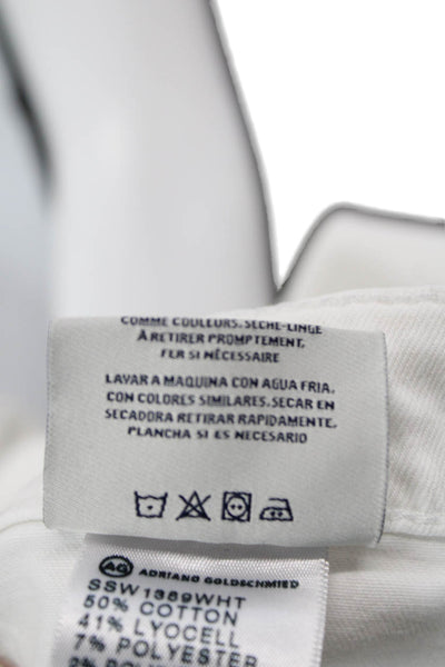 AG Adriano Goldschmied Women Ankle Skinny White Jeans Size 26