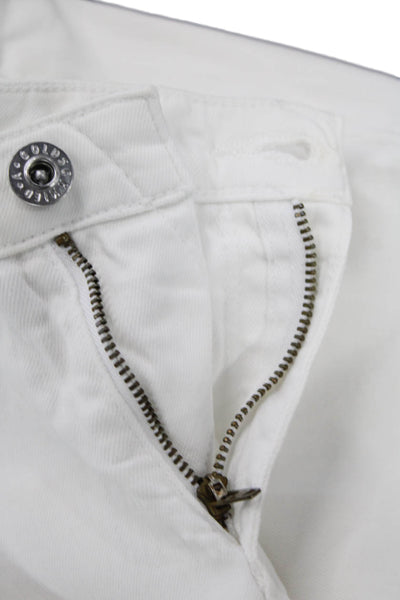 AG Adriano Goldschmied Womens Ankle Skinny Jeans White Size 25