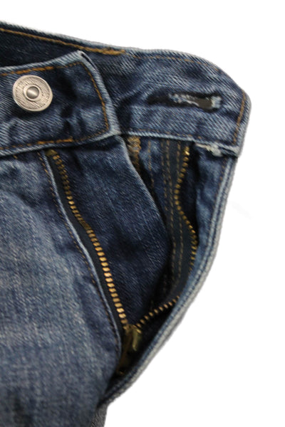 J Crew Mens Straight Blue Jeans 100% Cotton Button Fly Size 32