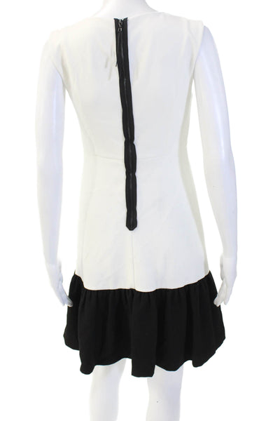 Leifsdottir Anthropologie Womens A-Line Shift Dress Black V-Neck Size 0