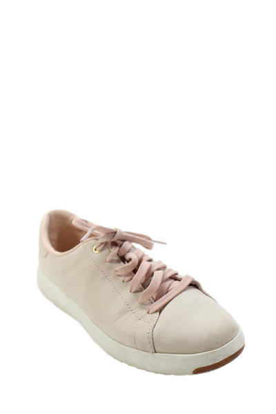 Cole Haan Grand.OS Womens Lace-Up Athletic Sneakers Pink Size 7