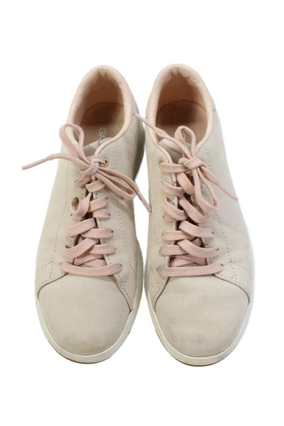 Cole Haan Grand.OS Womens Lace-Up Athletic Sneakers Pink Size 7