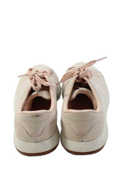 Cole Haan Grand.OS Womens Lace-Up Athletic Sneakers Pink Size 7