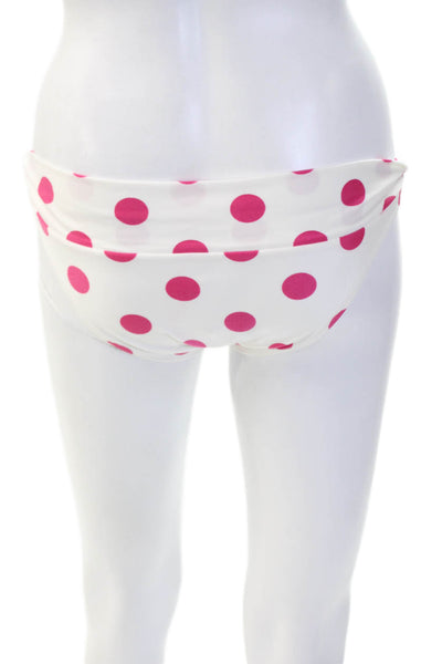 Sofia by Vix Womens Polka Dot Cheeky Bikini Bottom White Size M