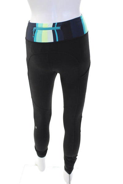 Lululemon Womens Activewear Mid-Rise Ankle Leggings Black Size 4