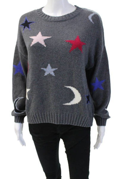 Rails Unisex Dark Gray Moon Graphic Pullover Sweater Size XS