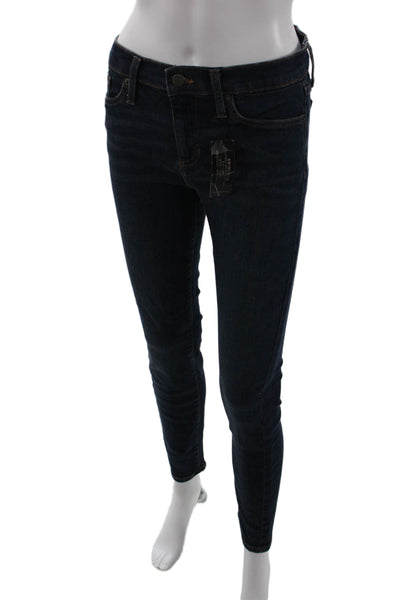 Banana Republic Women Skinny Dark Blue High Rise Jeans Size 27