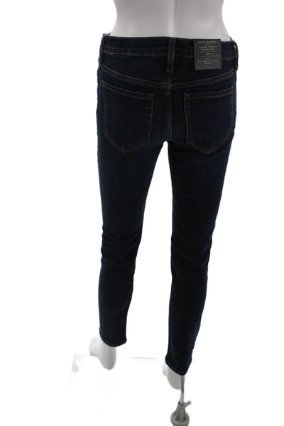 Banana Republic Women Skinny Dark Blue High Rise Jeans Size 27