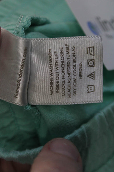 Hanna Andersson Girls Cotton Stretch Casual Shorts Blue Size 6-7