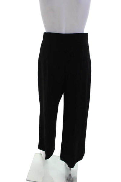 Zara Womens Darted Zipped Straight Leg Dress Pants Black Size S