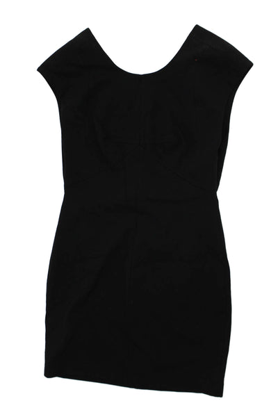 Robert Rodriguez Women Bodycon Pencil Dress Black Silk Size 2