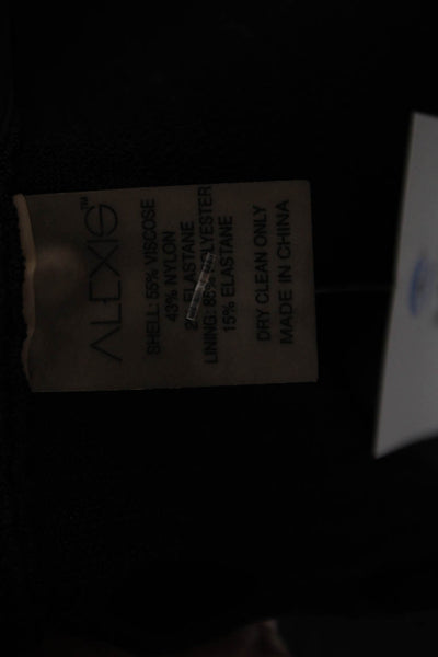 Alexis Women Sweater Tank Dress Black V-Neck Sleeveless Full-Length Size L