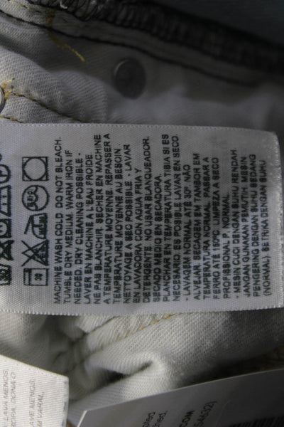 Levis Womens Ankle Skinny Jeans Light Blue Mid Rise Button Size 28