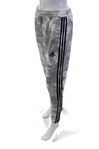 Adidas Mens Jogger Sweatpants Gray Camo Drawstring Size S