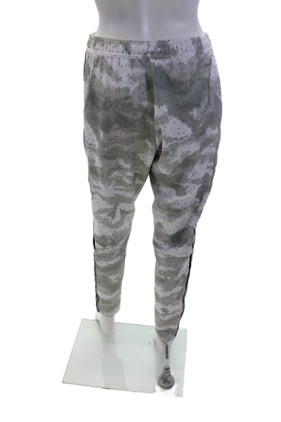 Adidas Mens Jogger Sweatpants Gray Camo Drawstring Size S