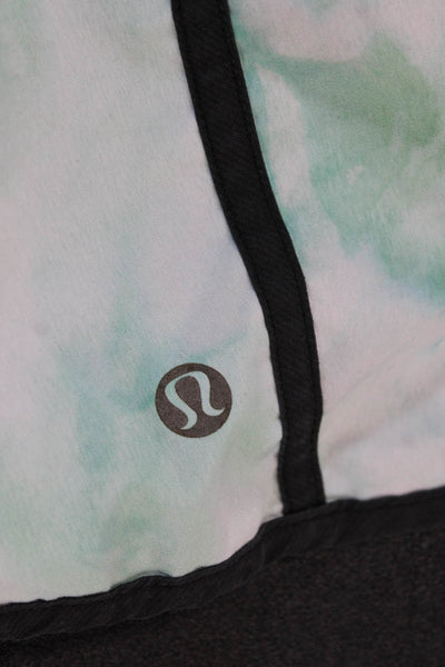Lululemon Womens Tie Dye Print Pull On Shorts Green Blue Size 12