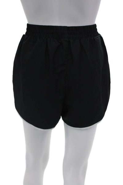 Under Armour Womens Loose Fit Pull On Shorts Black White Size Extra Large