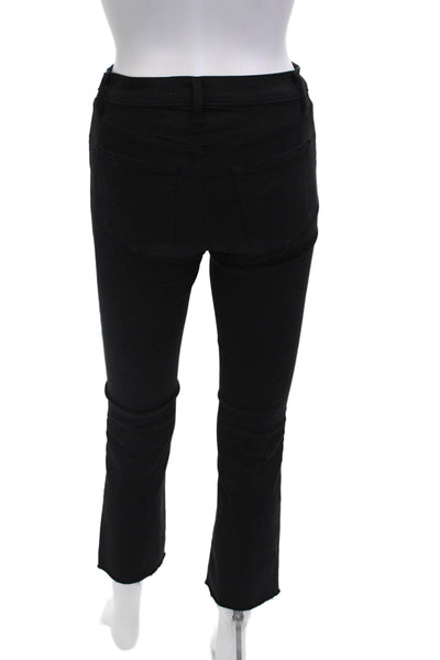 J Brand Womens Cropped Skinny Black Jeans Size 24