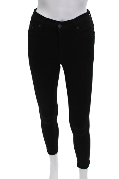 Citizens of Humanity Women Ankle Skinny Jeans Black Maternity Size 24