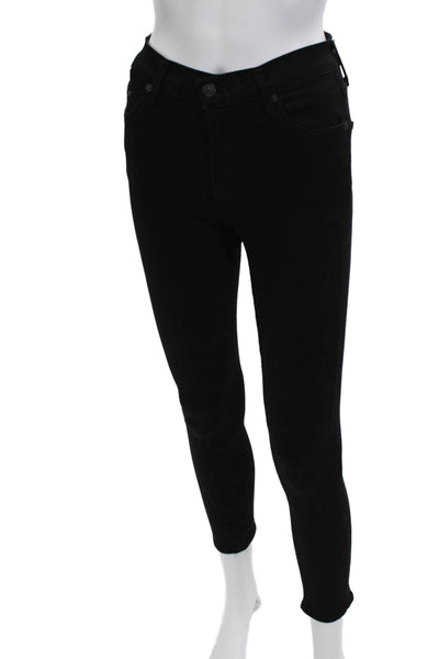 Citizens of Humanity Women Ankle Skinny Jeans Black Maternity Size 24