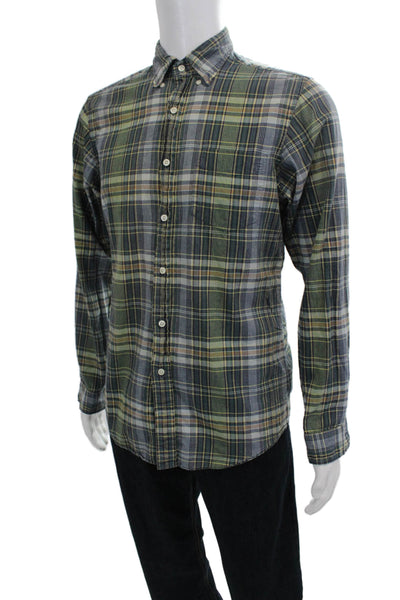 Ralph Lauren Men's Long Sleeves Button Down Multicolor Plaid Shirt Size M