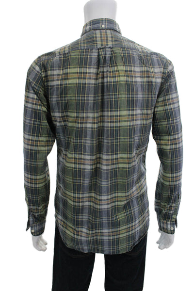 Ralph Lauren Men's Long Sleeves Button Down Multicolor Plaid Shirt Size M