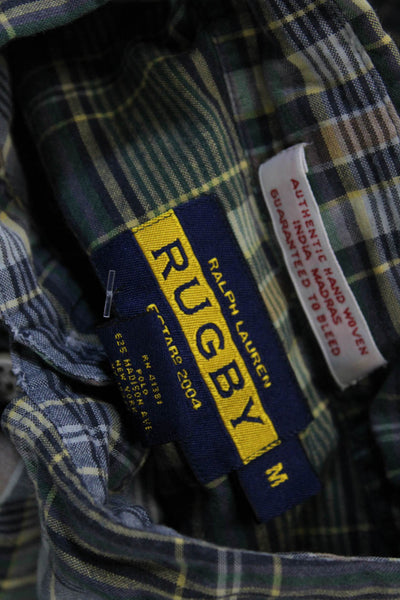 Ralph Lauren Men's Long Sleeves Button Down Multicolor Plaid Shirt Size M