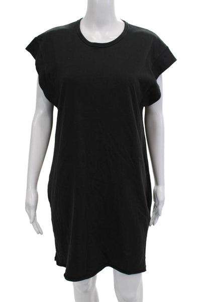 Rag & Bone Women Black T-Shirt Dress Organic Cotton Crew Neck Size XS