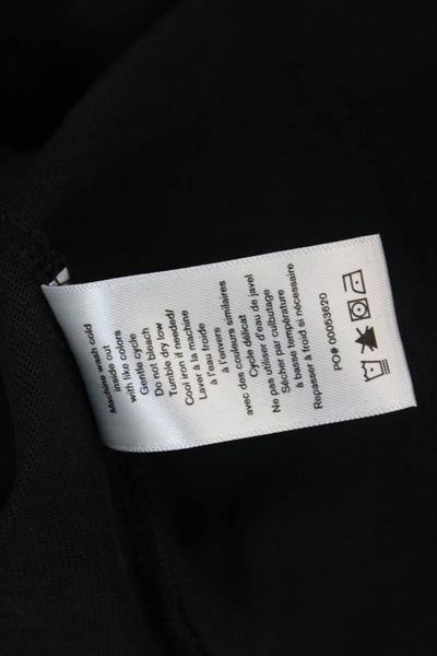 Rag & Bone Women Black T-Shirt Dress Organic Cotton Crew Neck Size XS