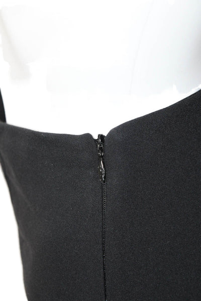 Vince Women Ankle Dress Pants Black Zip Petite Size S