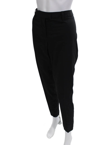 Altuzarra Womens Ankle Dress Pants Black Virgin Wool Button Size 40