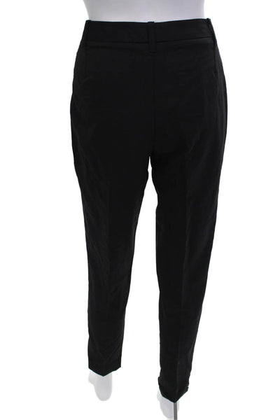 Altuzarra Womens Ankle Dress Pants Black Virgin Wool Button Size 40