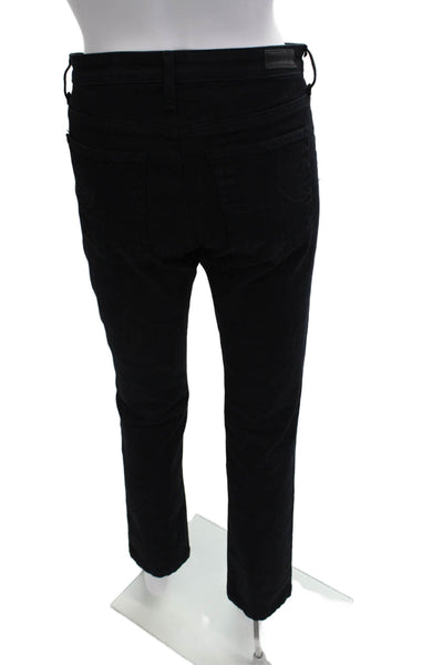 AG Adriano Goldschmied Women Straight Black Jeans Size 28