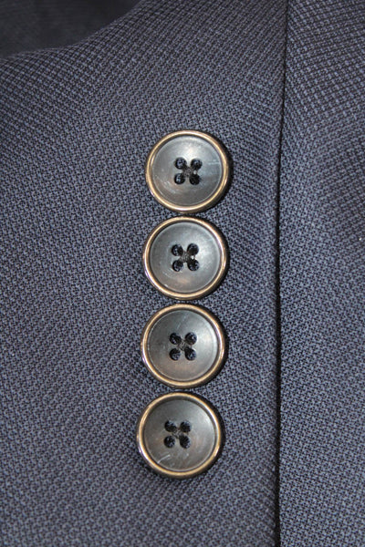 Victor Talbots Mens Wool Button Up Suit Jacket Navy Size 48R