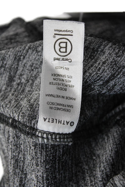 Athleta Womens Full-Zip Hoodie Gray Drawstring Long Sleeve Outdoor Size M