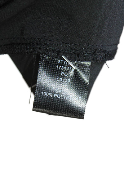 Current Air Women Basic Black Blouse Short Sleeve 100% Polyester Size L