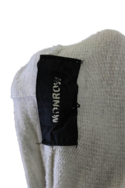 Monrow Womens Long Sleeves Crew Neck Sweatshirt Grey Size Large