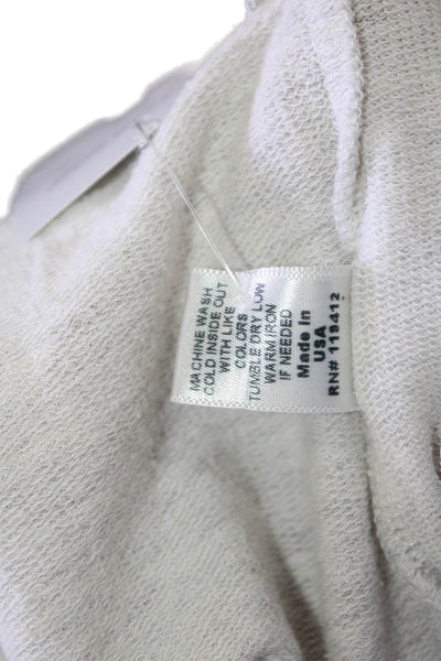 Monrow Womens Long Sleeves Crew Neck Sweatshirt Grey Size Large