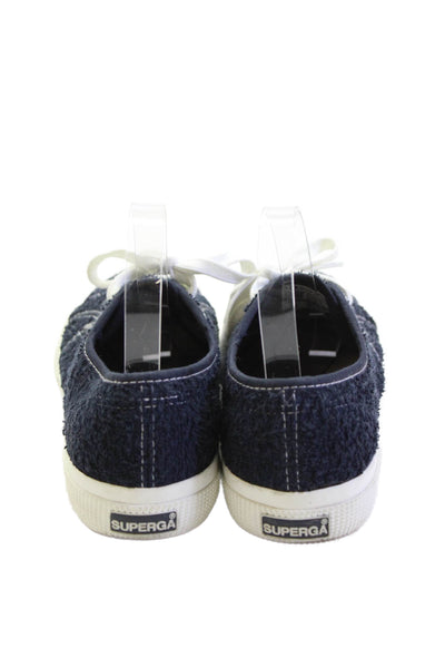 Superga Womens 2750 Cotton Terry Low-Top Casual Sneakers Blue Size 7