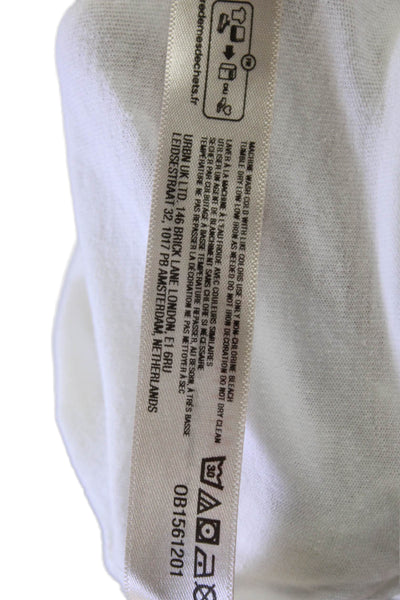 FP Movement Women Basic Jersey Tee White Cotton Short Sleeve Crew Neck Size L