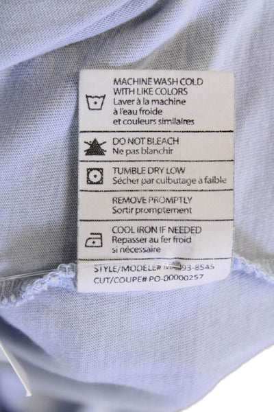 Vince Women Basic Light Blue Crew Neck Short Sleeve Pima Cotton T-Shirt Size M