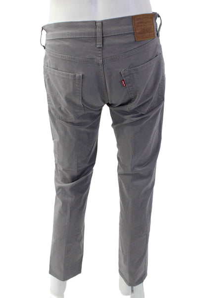Levis Mens Chino Pants Gray 98% Cotton 2% Elastane Size 31