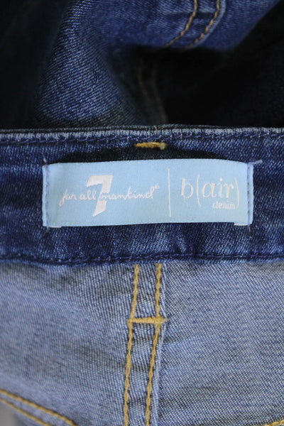 7 For All Mankind, Women, Ankle Skinny Jeans Dark Blue High Rise Size 30